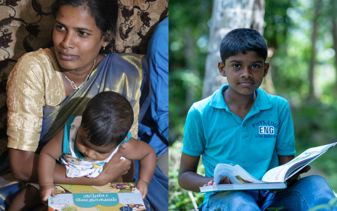 Gezinnen en families in Sri Lanka lezen de samenleesbijbel en worden bemoedigd door Gods Woord